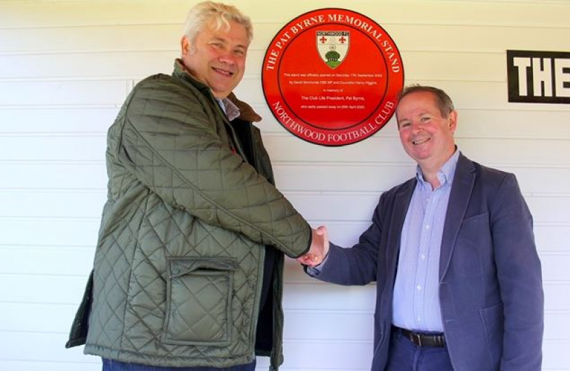 David Simmonds CBE MP and Cllr Henry Higgins